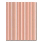 Terracotta White Vertical Stripe Rug