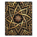 Gilded Celestial Star Ornate Filigree Rug
