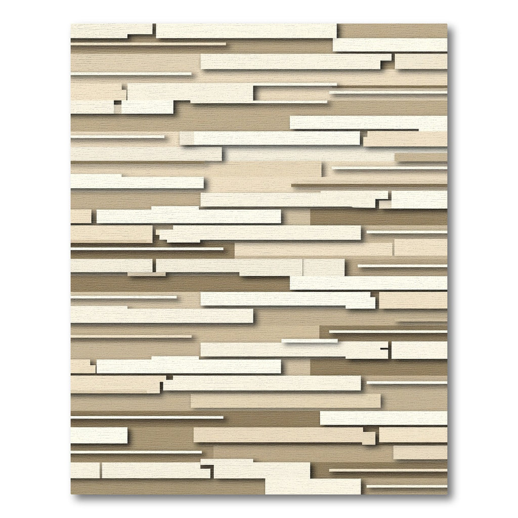 Earthy Tones Horizontal Stacked Stripes Rug