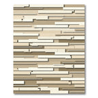 Earthy Tones Horizontal Stacked Stripes Rug