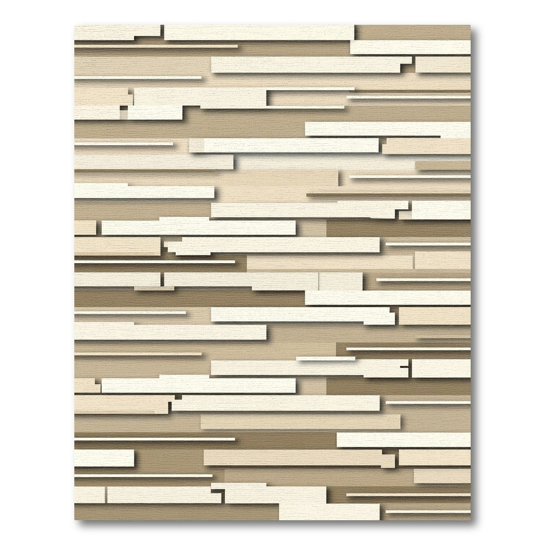 Earthy Tones Horizontal Stacked Stripes Rug