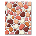 Terracotta Pebble Organic Composition Rug