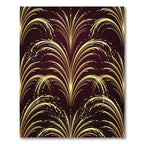 Art Deco Gold Fan Arch Backdrop Rug