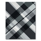 Monochromatic Geometric Diagonal Plaid Rug