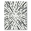 Modern Monochrome Radial Burst Rug