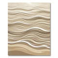 Sandy Cream Wavy Lines Rug