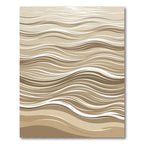 Sandy Cream Wavy Lines Rug