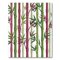 Vibrant Bamboo Shoots with Leafy Accents Rug