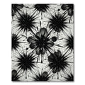 Black Ink Splatter Starburst Rug