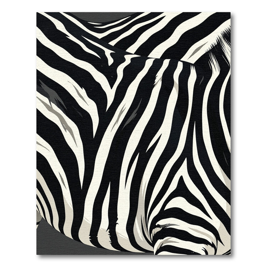 Graphic Black White Animal Print Rug