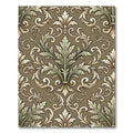 Antique Tan Rococo Acanthus Scroll Rug