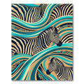 Bold Zebra Stripes Wave Composition Rug