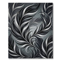 Charcoal Whimsical Feather Ensemble Rug