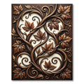 Gilded Bronze Vine Leaf Swirls Rug