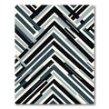 Monochromatic Modern Geometric Interlock Rug