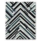 Monochromatic Modern Geometric Interlock Rug