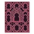 Dark Magenta Ornate Geometric Archwork Rug