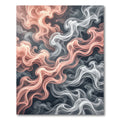 Coral White Smoke Swirl Rug