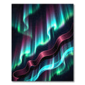 Luminous Northern Lights Fluid Wave Rug