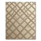 Golden Tan Woven Lattice Rug