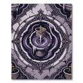 Ornate Purple Chalice Mandala Rug
