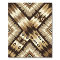 Earthy Boho Tribal Diamond Rays Rug