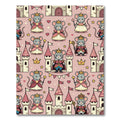 Whimsical Royal Mice and Castle Wallpaper Rug