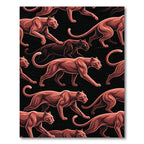 Terracotta Panthers Dynamic Movement Rug