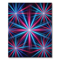Neon Radiant Cosmic Starburst Abstract Rug