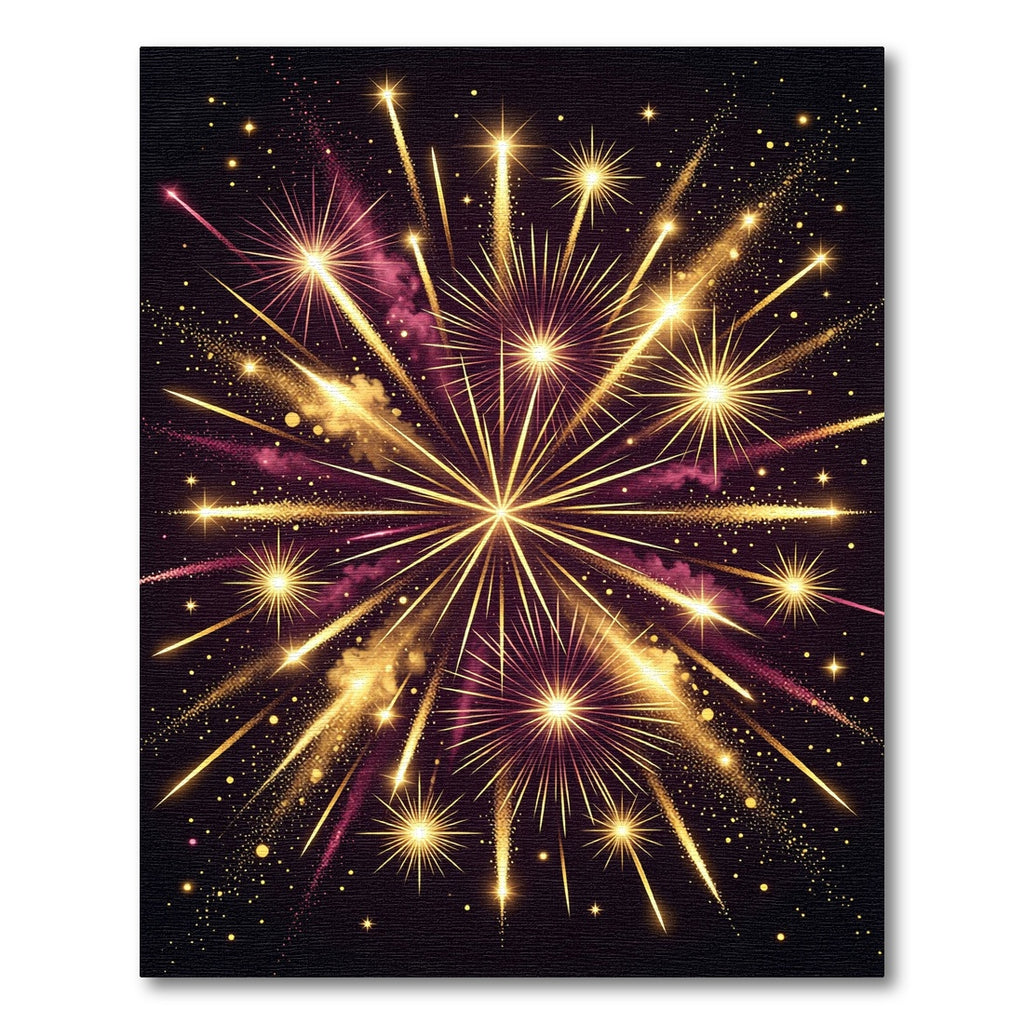 Golden Burst Starburst Display Rug