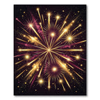 Golden Burst Starburst Display Rug