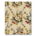 Botanical Cherry Blossom Cream Floral Rug