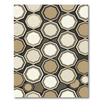 Modern Geometric Octagon Earthy Tones Rug