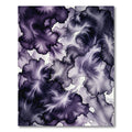 Dark Violet Ethereal Watercolor Ink Swirl Rug