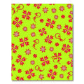 Vibrant Red Exotic Floral Garden Rug