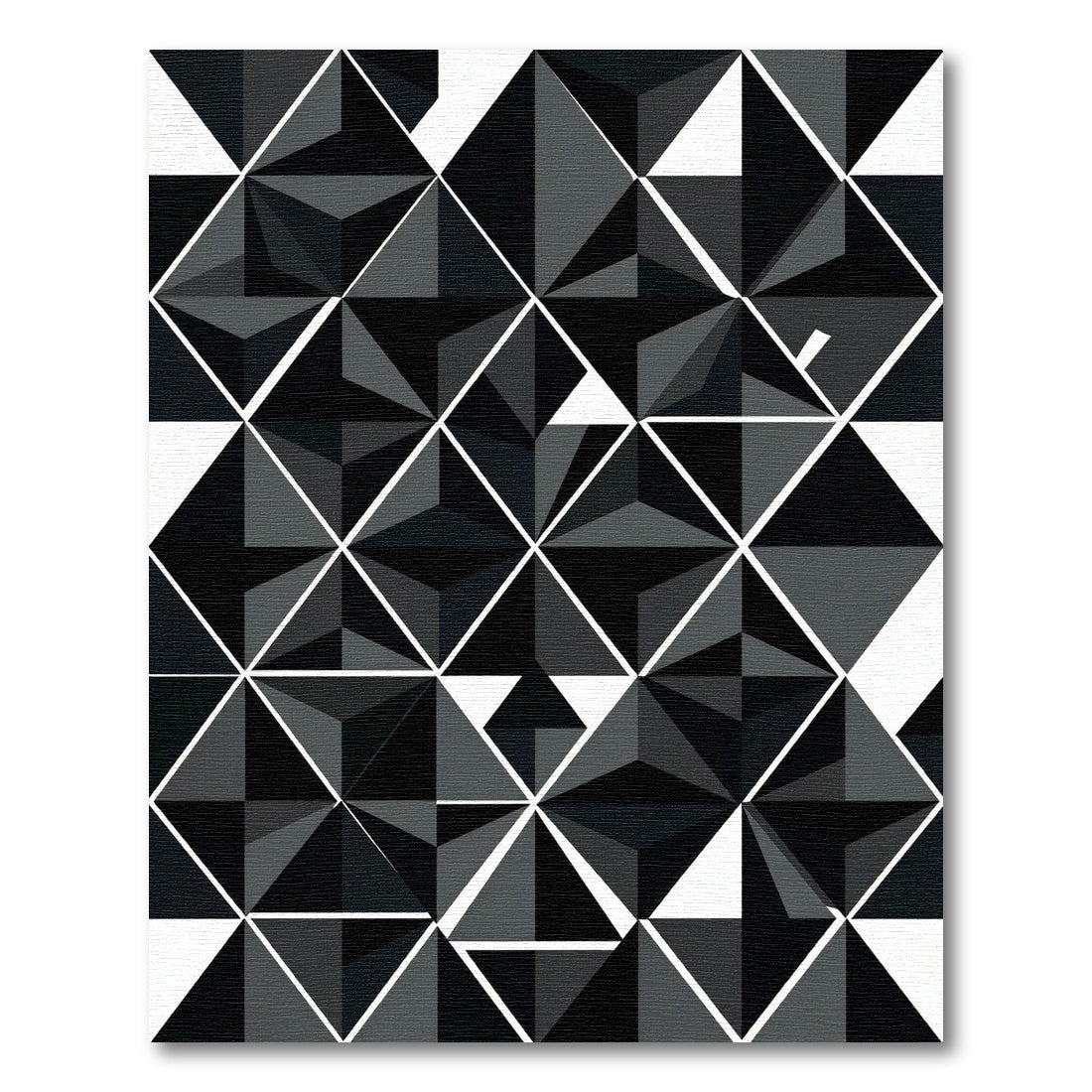Monochromatic Geometric Faceted Triangles Rug