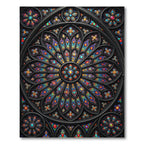 Gothic Vivid Stained Glass Window Rug