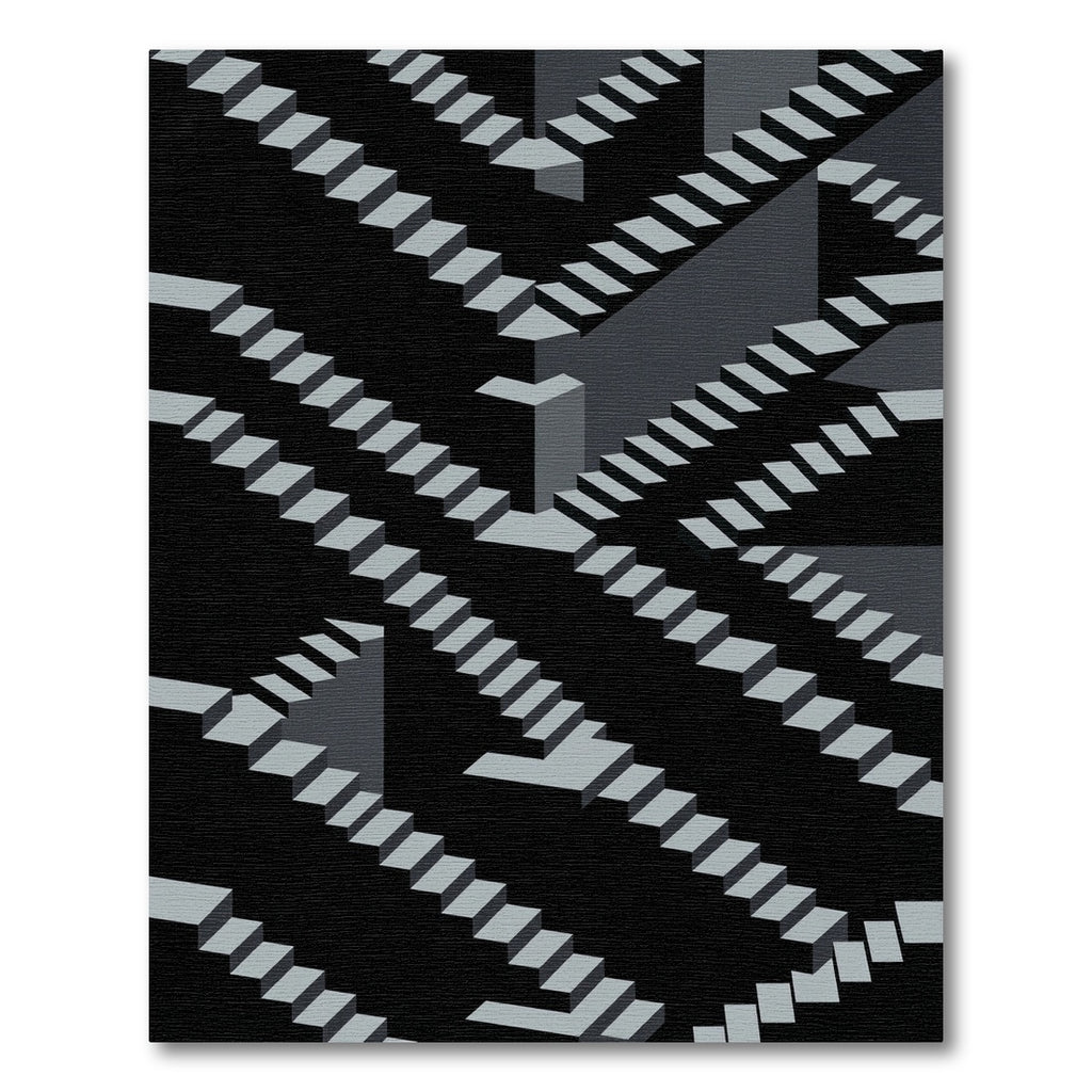 Endless Staircase Optical Illusion Rug