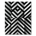 Monochromatic Geometric Chevron Rug