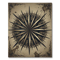 Vintage Gold Ornate Celestial Compass Rug