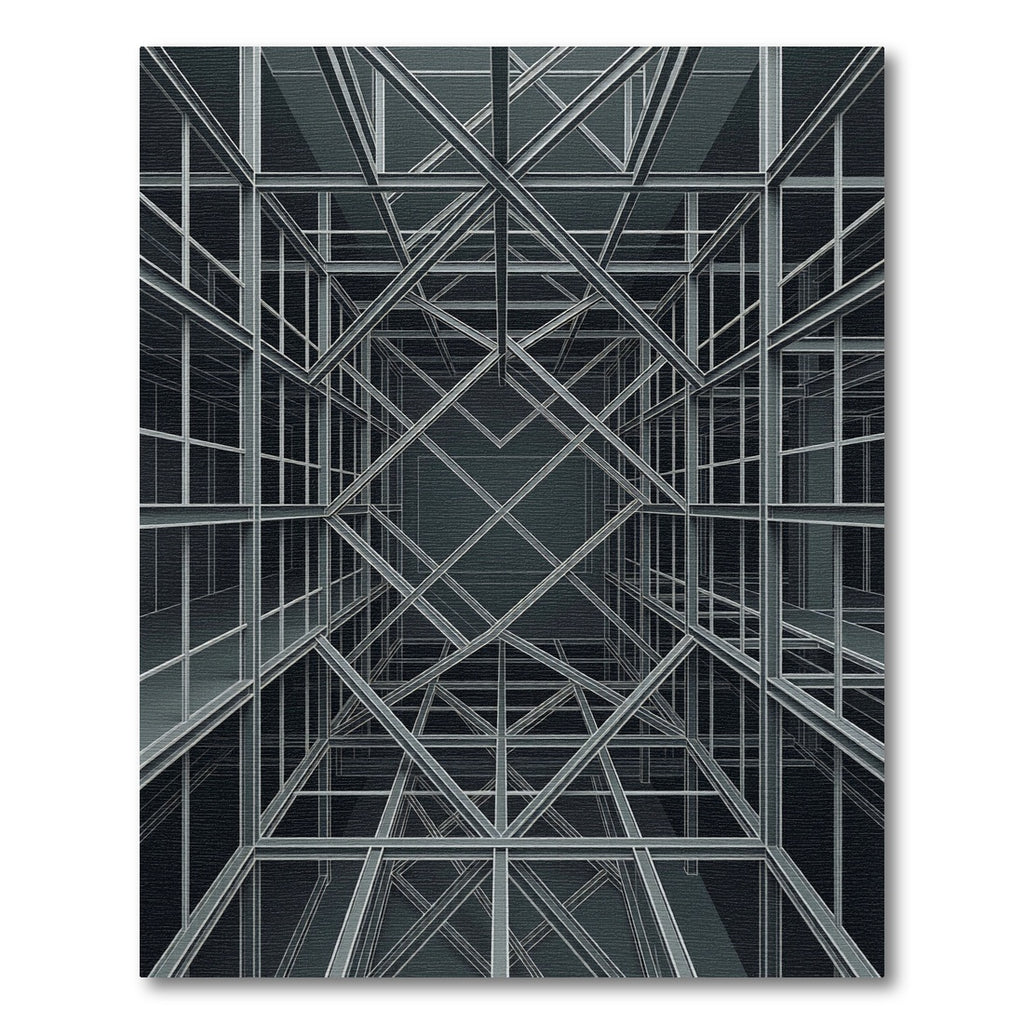 Monochromatic Geometric Lattice Structure Rug