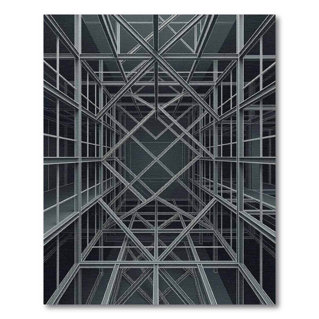Monochromatic Geometric Lattice Structure Rug
