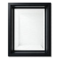 Black Framed White Minimalist Display Box Rug