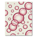 Floating Pink Bubble Sphere Art Rug