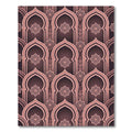 Muted Rose Arch Medallion Pattern Rug