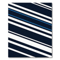 Minimalist Navy Blue Geometric Diagonal Stripes Rug