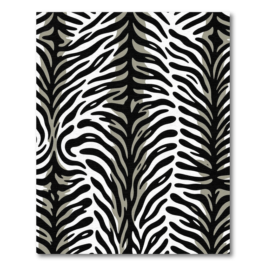 Black White Zebra Stripe Rug