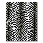 Black White Zebra Stripe Rug