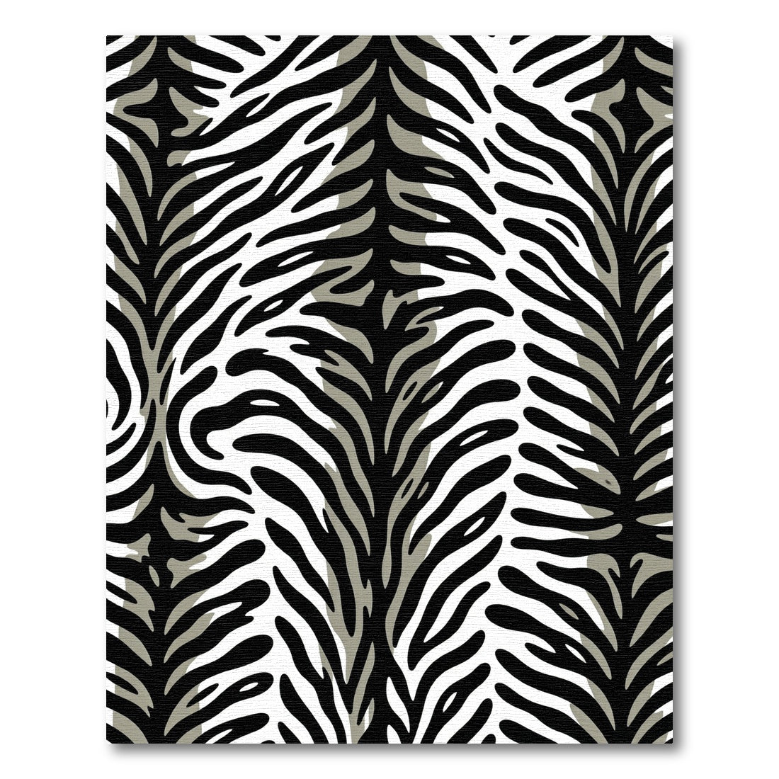 Black White Zebra Stripe Rug