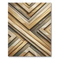 Geometric Golden Oak Chevron Accent Rug